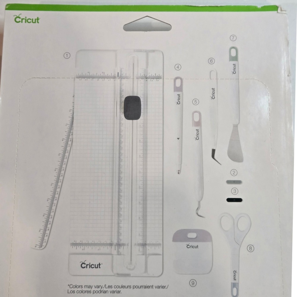 Cricut Essential Tool Set 7-Piece Crafting Kit with Portable Trimmer 2006696 NEW - Picture 2 of 4
